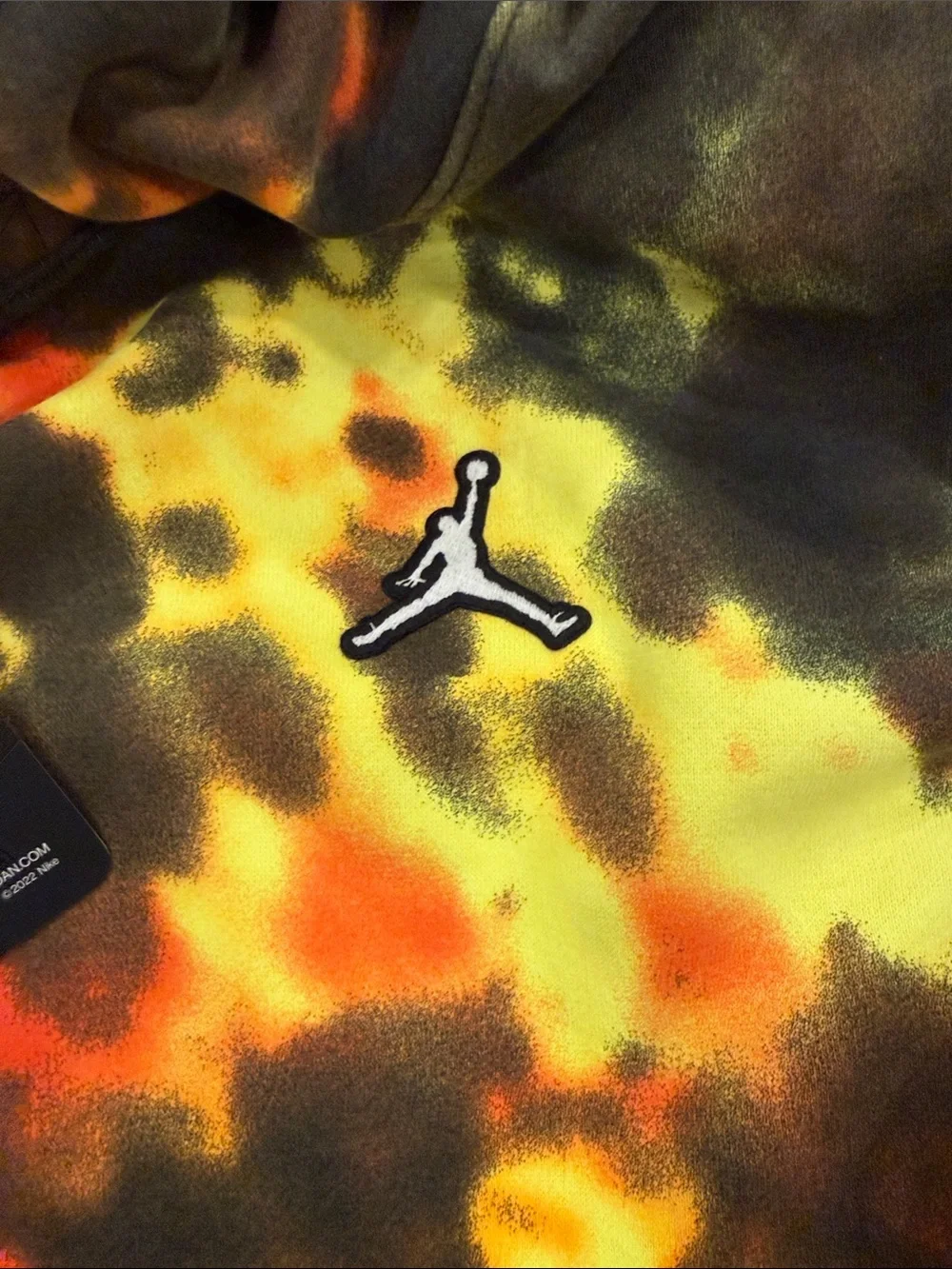 Jordan Tie-Dye Hoodie & Joggers - Yellow Orange Black